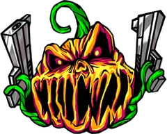 Sticker Gangsta Pumpkin